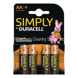 Duracell Simply Batteries AA 6 Pack